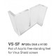 Acrylic Virus Shield Desk Mounted Screen - 600mm High | 8mm Thick